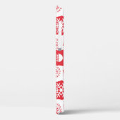 Scandinavische Kerst: Sneeuwvlokken & Herten Case-Mate iPhone Case (Achterkant / Links)