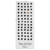 Scandinavische kerst thema wijn geschenk tas cadeautas (Voorkant)