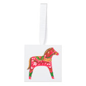 Scandinavische kerstbeker kubus ornament (Voorkant)