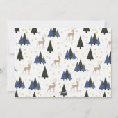 Scandinavische Kerstbomen 2 Foto Nieuw Adres Feestdagenkaart (Achterkant)