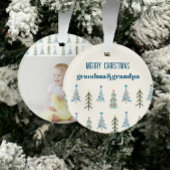 Scandinavische kerstbomen foto ornament