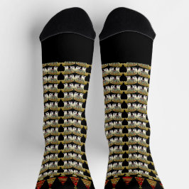 Scandinavische kerstbomen Golden Beer sterren Sokken