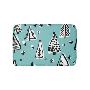 Scandinavische kerstbomen:  graphics. badmat