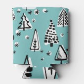 Scandinavische kerstbomen: graphics. blikjeskoeler (Achterkant)