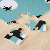 Scandinavische kerstbomen: graphics. legpuzzel (Zijkant)