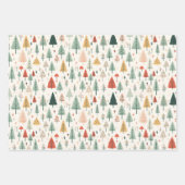 Scandinavische Kerstbomen Nordic Inpakpapier Vel (Voorkant 2)