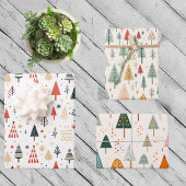 Scandinavische Kerstbomen Nordic Inpakpapier Vel