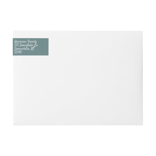 Scandinavische kerstboom adreslabel (Voorkant)