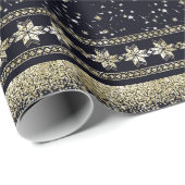 Scandinavische Kerstboom Cadeaupapier (Rol Hoek)