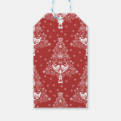 Scandinavische kerstboom magie cadeaulabel (Voorkant)