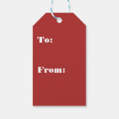 Scandinavische kerstboom magie cadeaulabel (Achterkant)