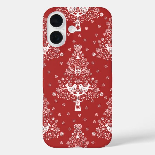 Scandinavische kerstboom magie Case-Mate iPhone case (Achterkant)