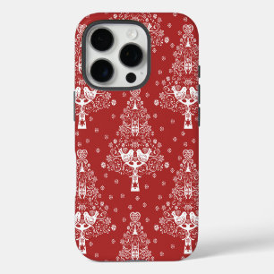 Scandinavische kerstboom magie iPhone 16 pro hoesje