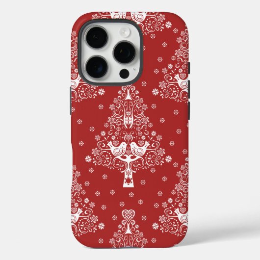 Scandinavische kerstboom magie Case-Mate iPhone case (Achterkant)