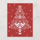 Scandinavische kerstboom magie feestdagenkaart (Voorkant)