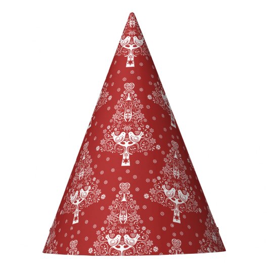 Scandinavische kerstboom magie feesthoedjes (Voorkant)