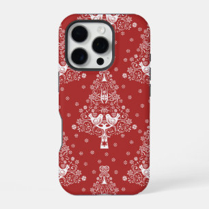 Scandinavische kerstboom magie iPhone 16 pro hoesje