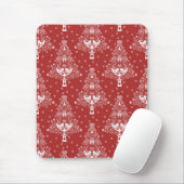 Scandinavische kerstboom magie muismat (Met muis)