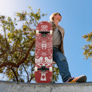 Scandinavische kerstboom magie persoonlijk skateboard