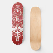 Scandinavische kerstboom magie persoonlijk skateboard (Voorkant)