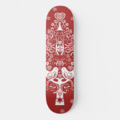 Scandinavische kerstboom magie persoonlijk skateboard (Voorkant)