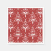 Scandinavische kerstboom magie servet (Voorkant)