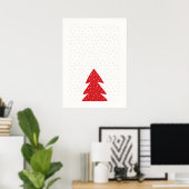Scandinavische kerstboom poster (Thuiskantoor)