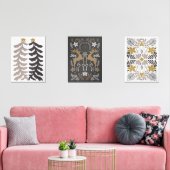 Scandinavische kerstboom & rendieren muurkunst sets (Woonkamer)
