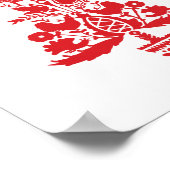 Scandinavische kerstboomgaard poster (Hoek)