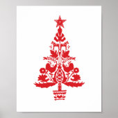 Scandinavische kerstboomgaard poster (Voorkant)