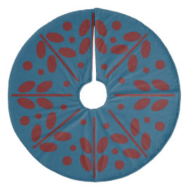 Scandinavische kerstboomrok met kerstboomkunst fleece kerstboom rok