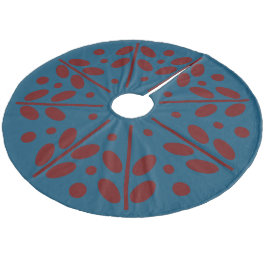 Scandinavische kerstboomrok met kerstboomkunst fleece kerstboom rok