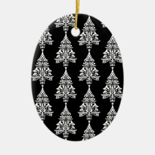Scandinavische kerstboomversieringen keramisch ornament
