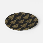 Scandinavische kerstboomversieringen papieren bordje (Gekanteld)