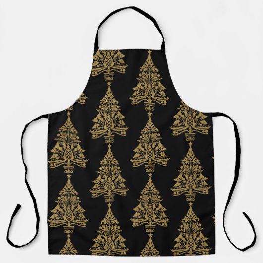 Scandinavische kerstboomversieringen schort (Voorkant)