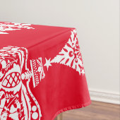 Scandinavische kerstboomversieringen tafelkleed (Voorbeeld)