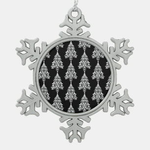 Scandinavische kerstboomversieringen tin sneeuwvlok ornament