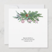 Scandinavische kerstdenversiering merry littl kaart (Achterkant)