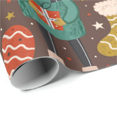  Scandinavische kerstfeestdag Cadeaupapier (Rol Hoek)