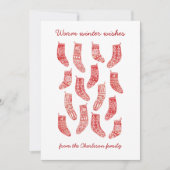 Scandinavische kerstfeestdagen feestdagenkaart (Voorkant)