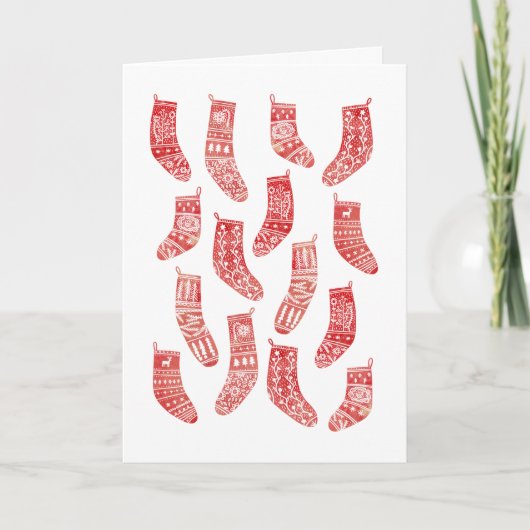 Scandinavische kerstfeestdagen Kaart (Voorkant)