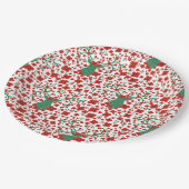 Scandinavische kerstflessenpatronen met Antlers Papieren Bordje (Gekanteld)