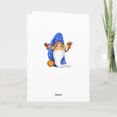 Scandinavische kerstfoto feestdagen kaart (Achterkant)