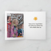 Scandinavische kerstfoto feestdagen kaart (Binnen)