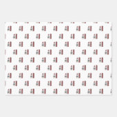 Scandinavische kerstgenote Tomten   Inpakpapier Vel (Voorkant 3)