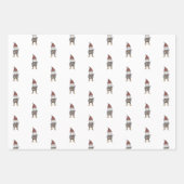 Scandinavische kerstgenote Tomten   Inpakpapier Vel (Voorkant)