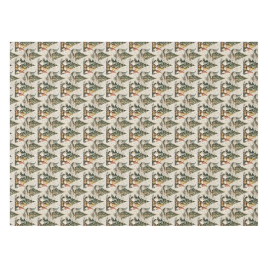 Scandinavische kerstgnomen tafelkleed (Voorkant (Horizontaal))