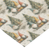 Scandinavische kerstgnomen tafelkleed (Gekanteld)