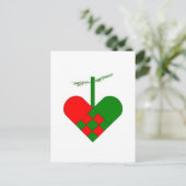 Scandinavische kerstharten feestdagenkaart (Staand voorkant)