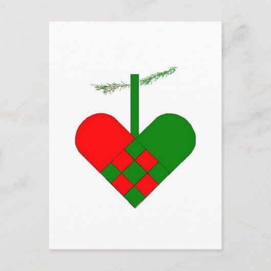 Scandinavische kerstharten feestdagenkaart (Voorkant)